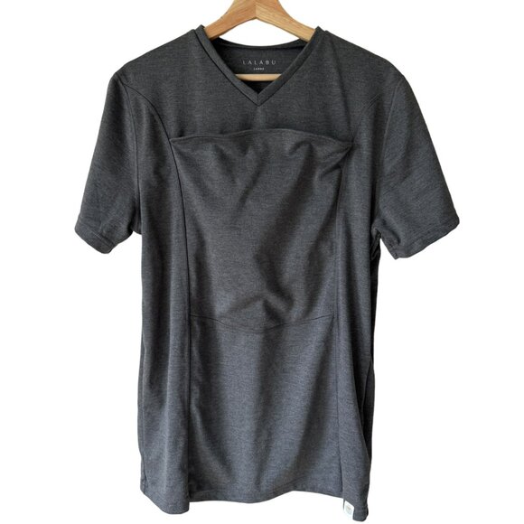 Lalablu Gray Dad Shirt Soothe Shirt Hands Free Comfort Support Unisex Read Sz - Picture 1 of 16